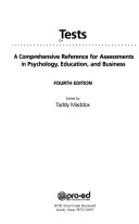 Tests : a comprehensive reference for assessments in psychology, education, and business.