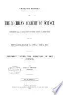 Annual report of the Michigan academy of science