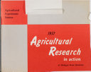 Agricultural research in action at Michigan State University - 1957.