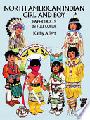 North American Indian girl and boy paper dolls in full color
