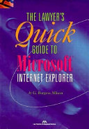 The lawyer's quick guide to Microsoft Internet Explorer