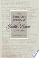 The Sabbath journal of Judith Lomax, 1774-1828