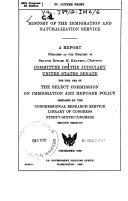 History of the Immigration and Naturalization Service : a report