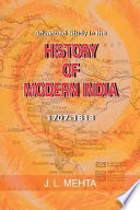 Advanced study in the history of modern India 1707-1813